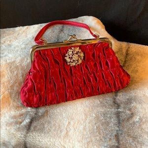 Scarlet Red Clutch Purse